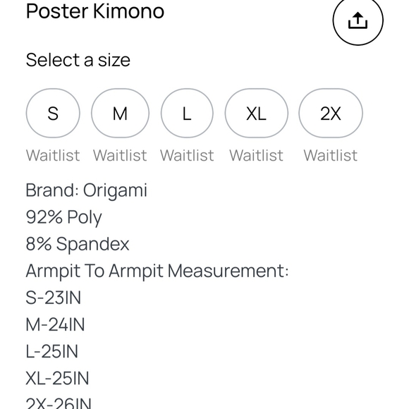 Oradami Rock & Roll Graphic Print Mesh Kimano - Picture 3 of 3